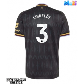 Aston Villa Victor Lindelof #3 Venkovní Dres 2026-27 Krátký Rukáv